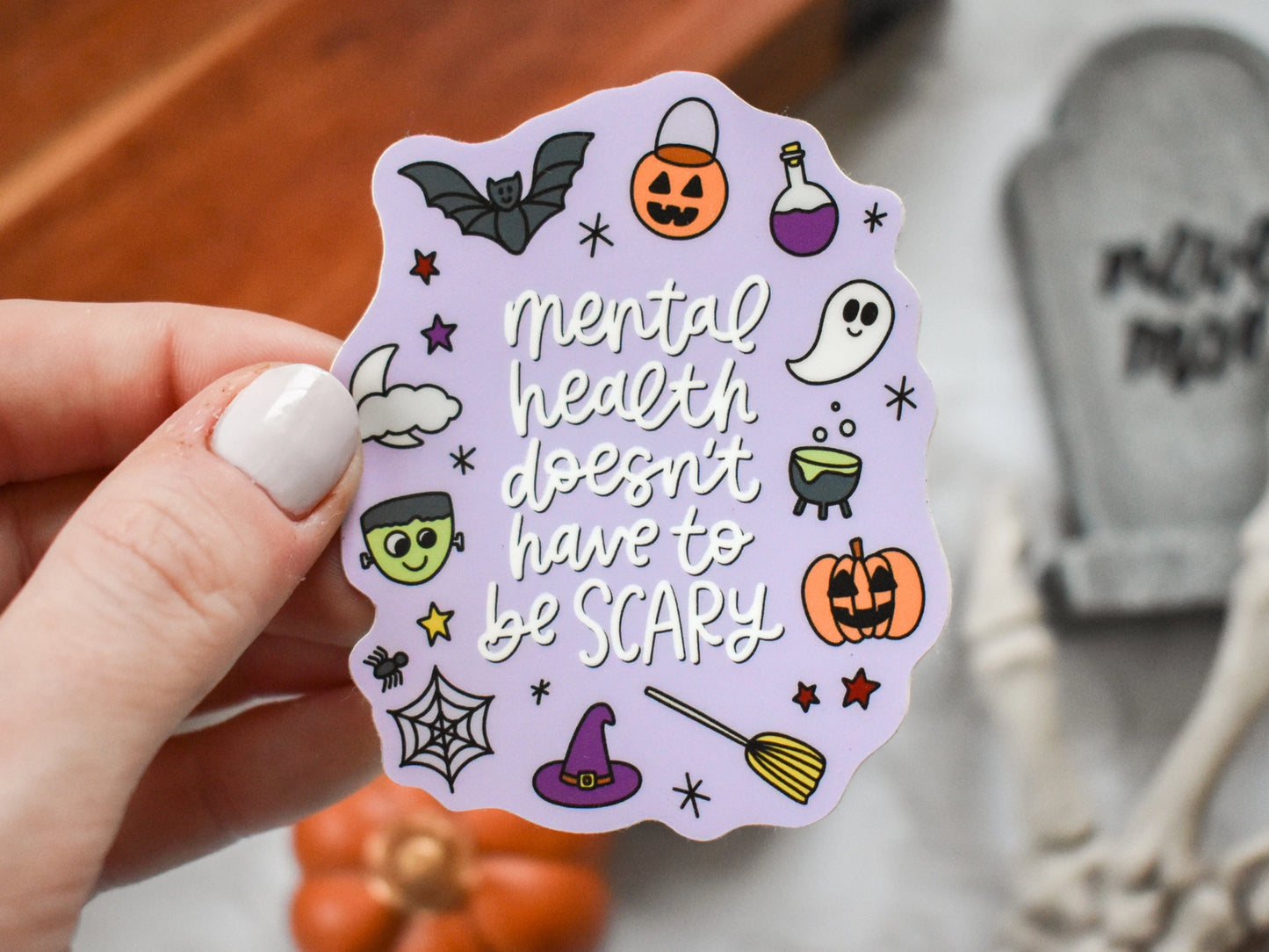 Spooky Mental Health - Sticker