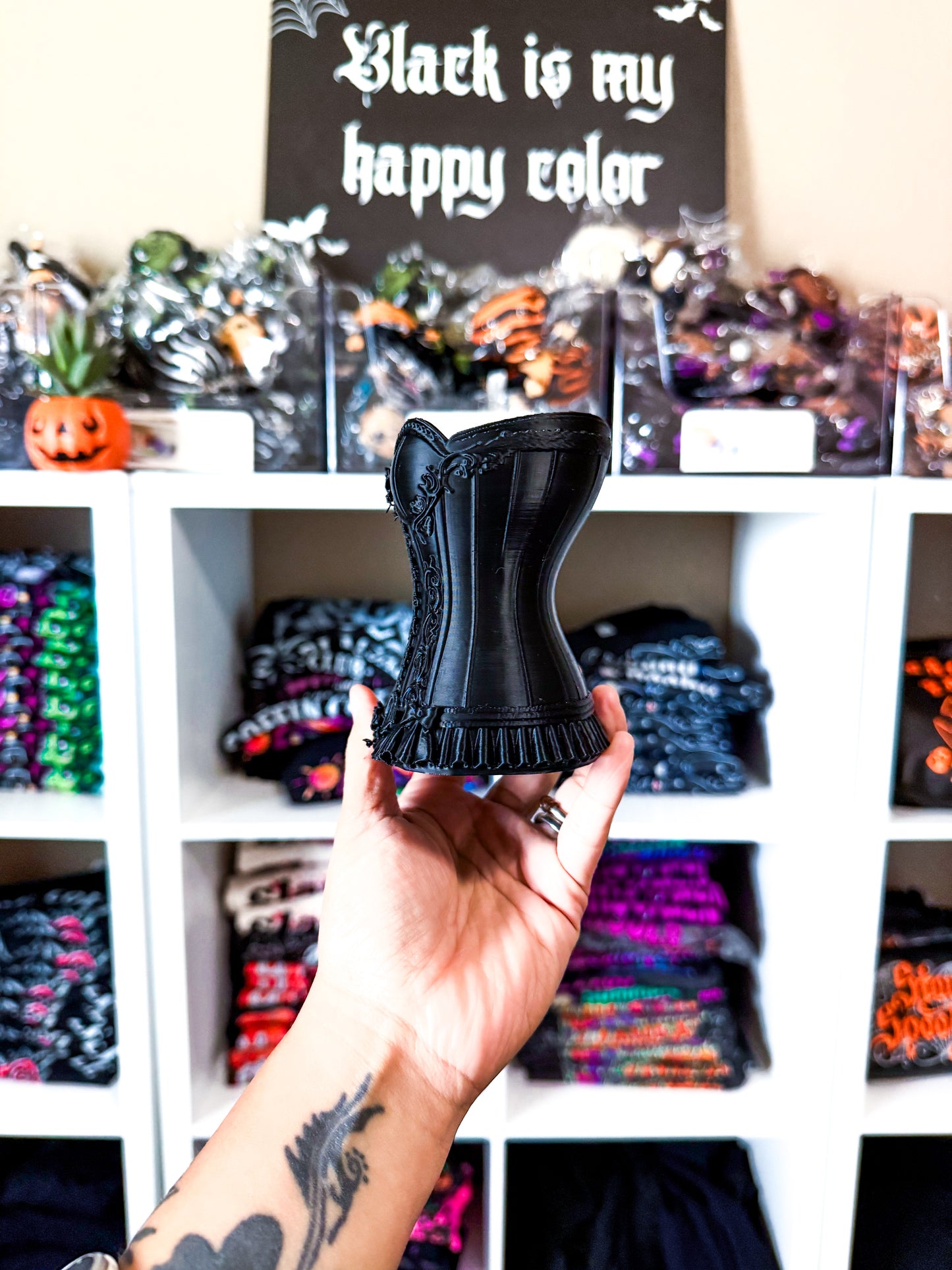 Corset Makeup Brush Holder