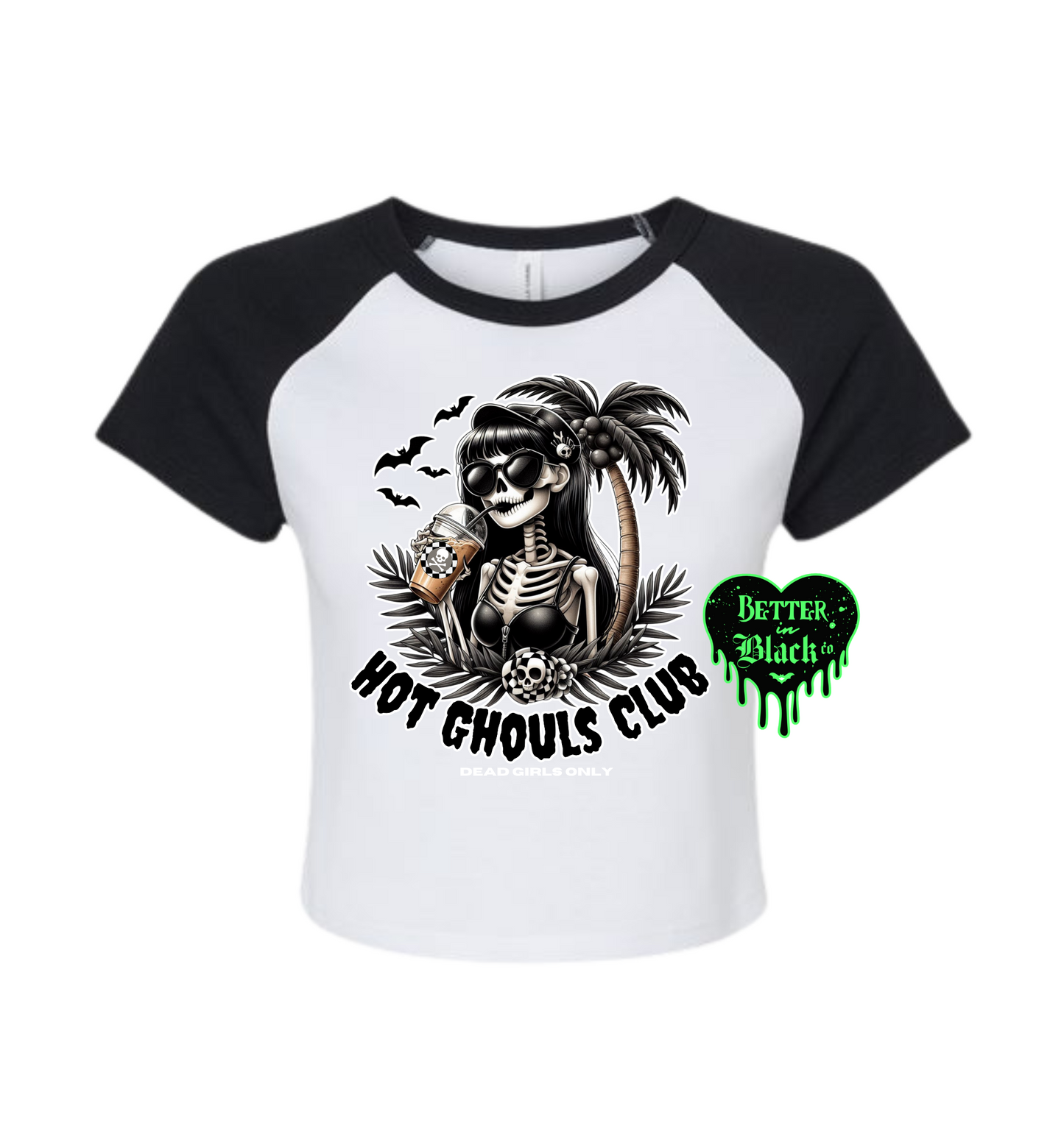 Hot ghouls Club - Women Fit Crop Top