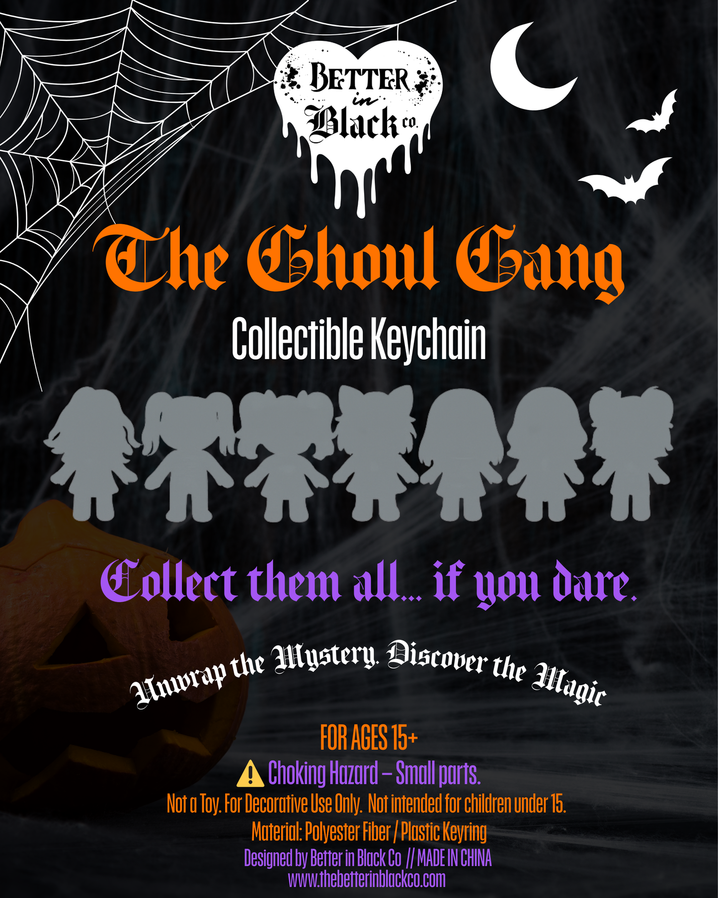 Mystery Plush Keychain - The Ghoul Gang - Pre Order