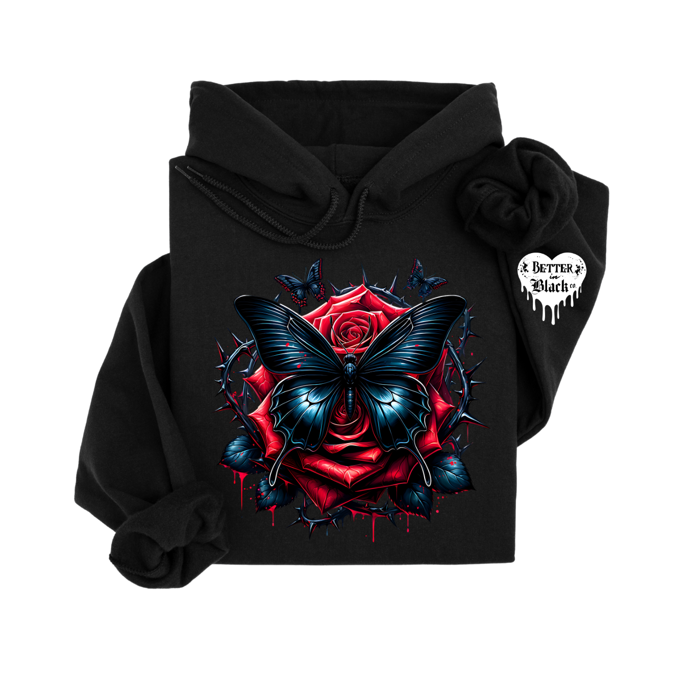 Deadly Rose - Hoodie Sweater - Adult Unisex