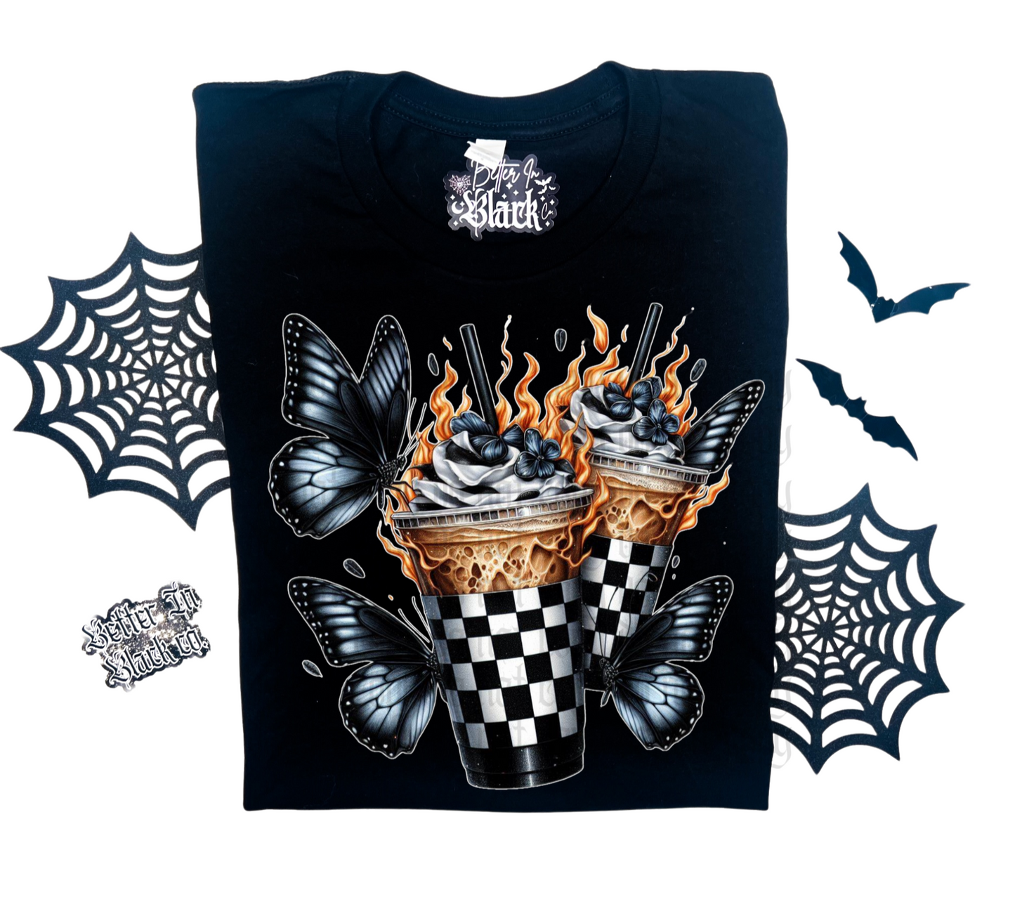 Flames Coffee - Adult Unisex Tee