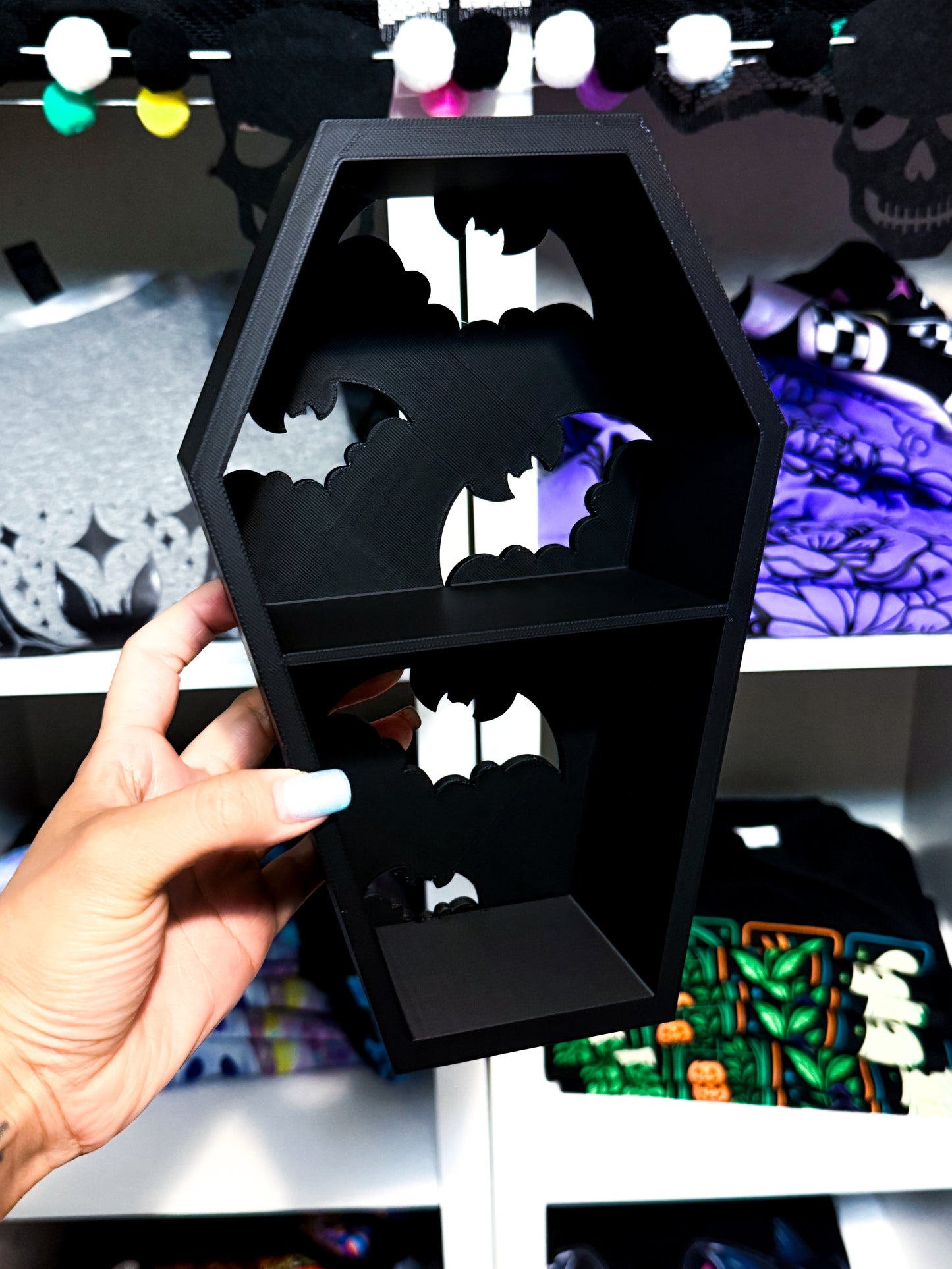 Coffin Bat Shelf - 3D printed