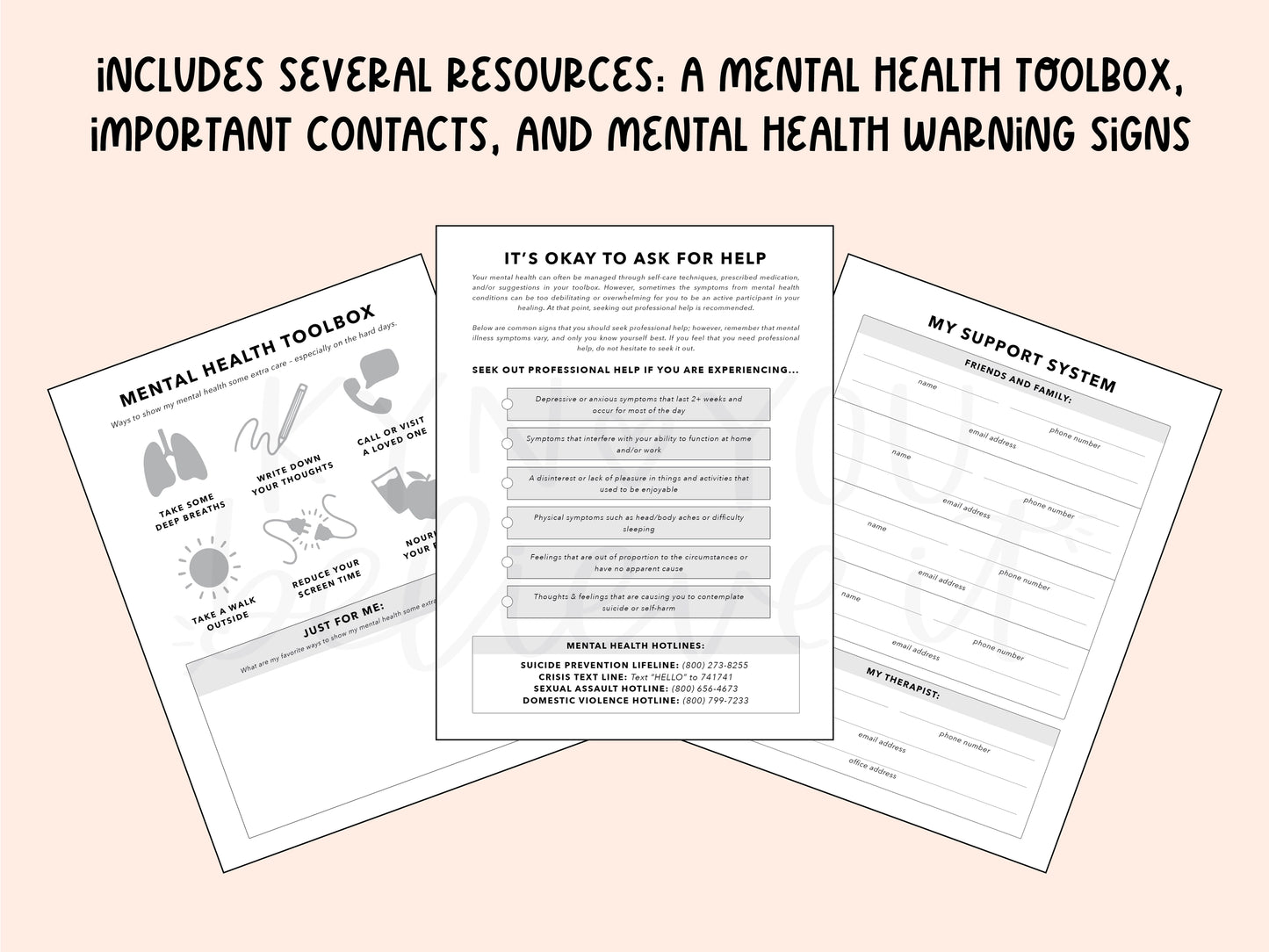 Mental Health Journal - Two Sizes