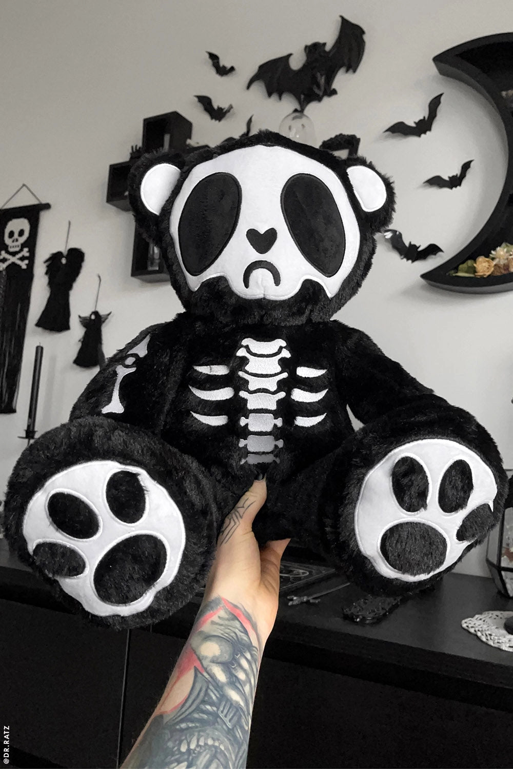 Grumpy Bones Bear Plush