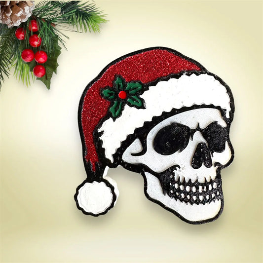Santa Skull Freshie - Car Freshener - Christmas