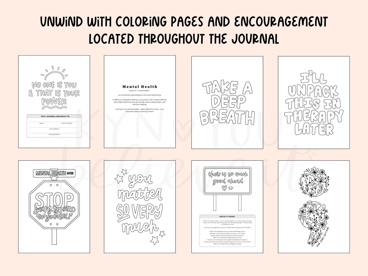 Mental Health Journal - Two Sizes