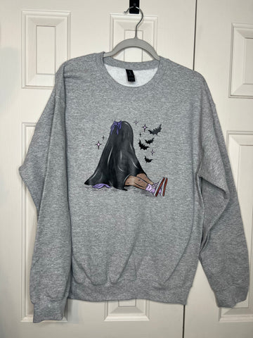 Black Ghostie Sweatshirt - Large