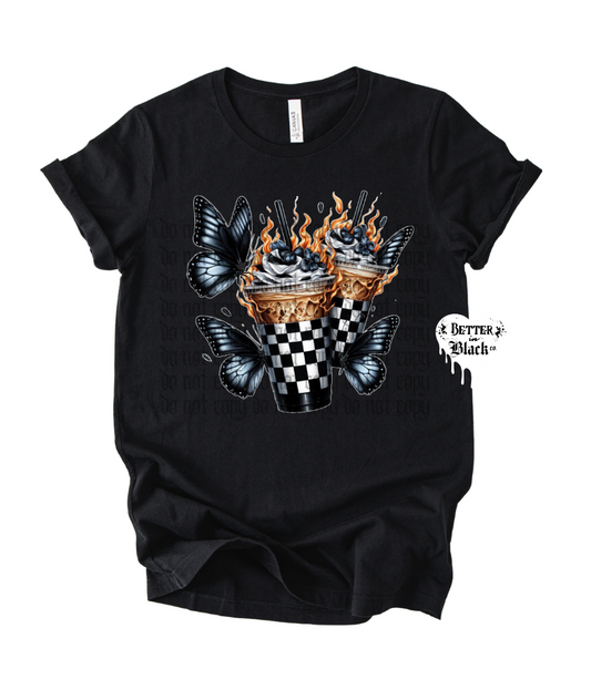 Flames Coffee  -  Adult Unisex Tee