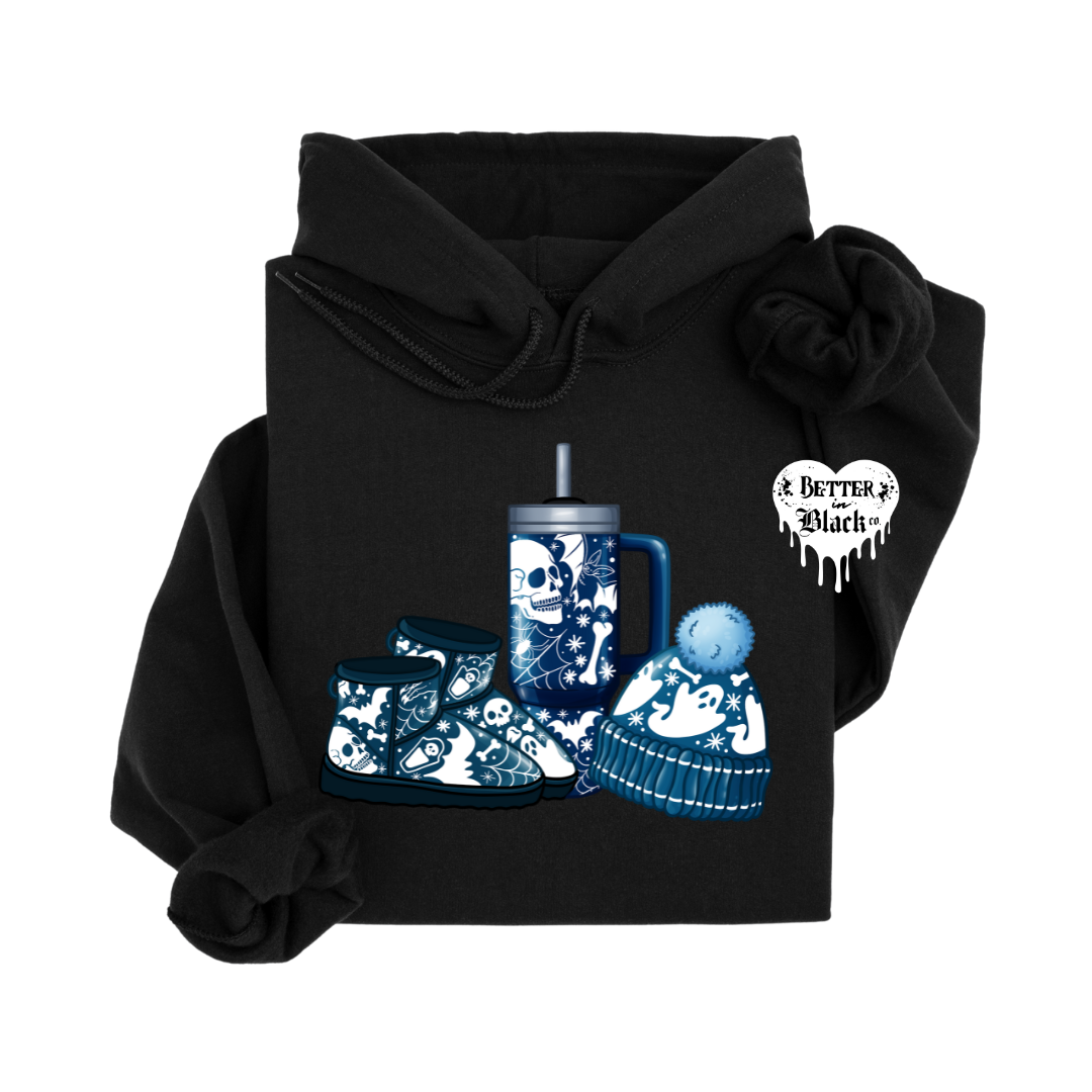 Haunted Frost Hoodie - Hoodie Sweater - Adult Unisex