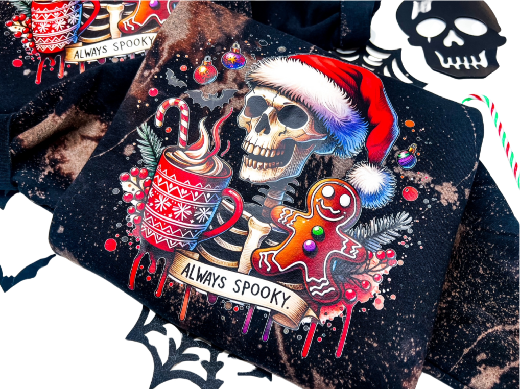 Always Spooky -  Bleached Unisex Adult Sweatshirt