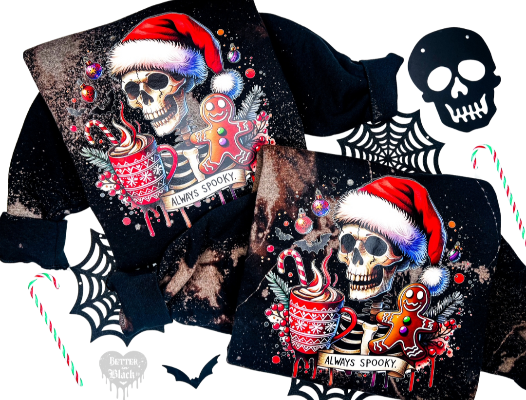 Always Spooky -  Bleached Unisex Adult Sweatshirt