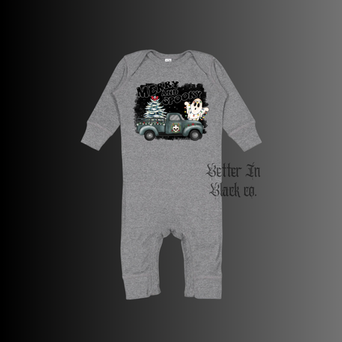 Merry & Spooky - Infant Long-Sleeve Baby Coverall - Up to 24M