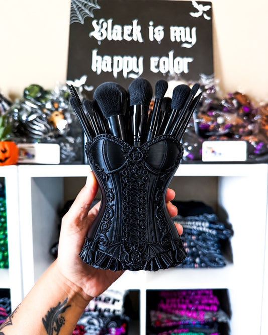 Corset Makeup Brush Holder