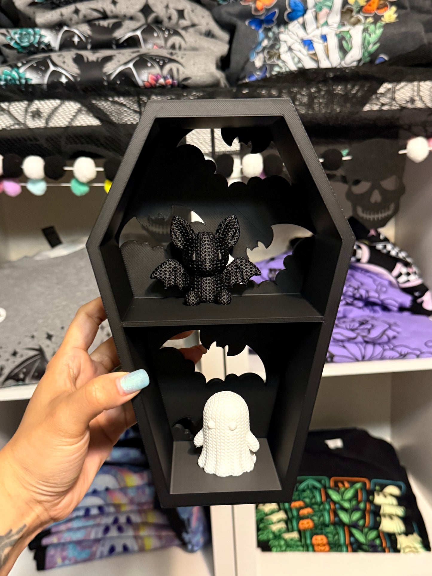 Coffin Bat Shelf - 3D printed