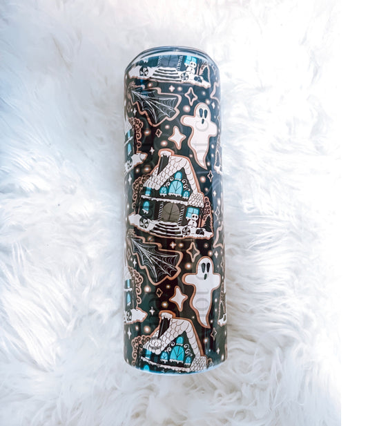 Ghost Gingerbread House  - 20oz Skinny Tumbler