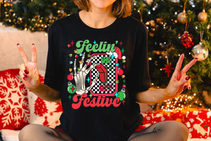 Feelin' Festive - Unisex Short Sleeve Tee or Sweatshirt