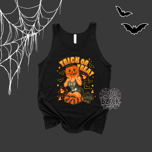 Trick or treat - Adult Unisex - Short Sleeve Tank