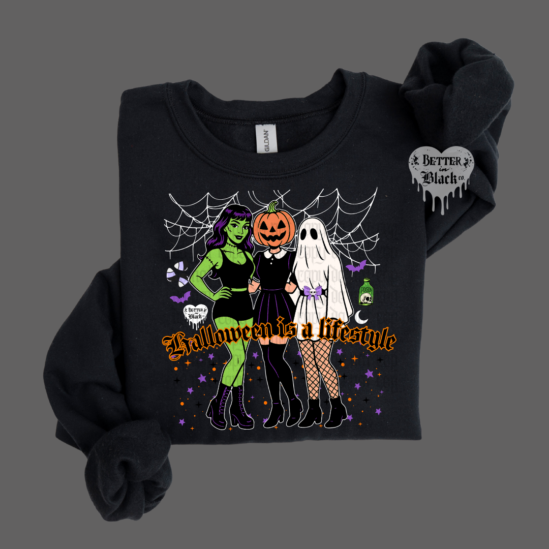 Halloween is a lifestyle - Adult Unisex - Short Sleeve Tee OR Sweatshirt