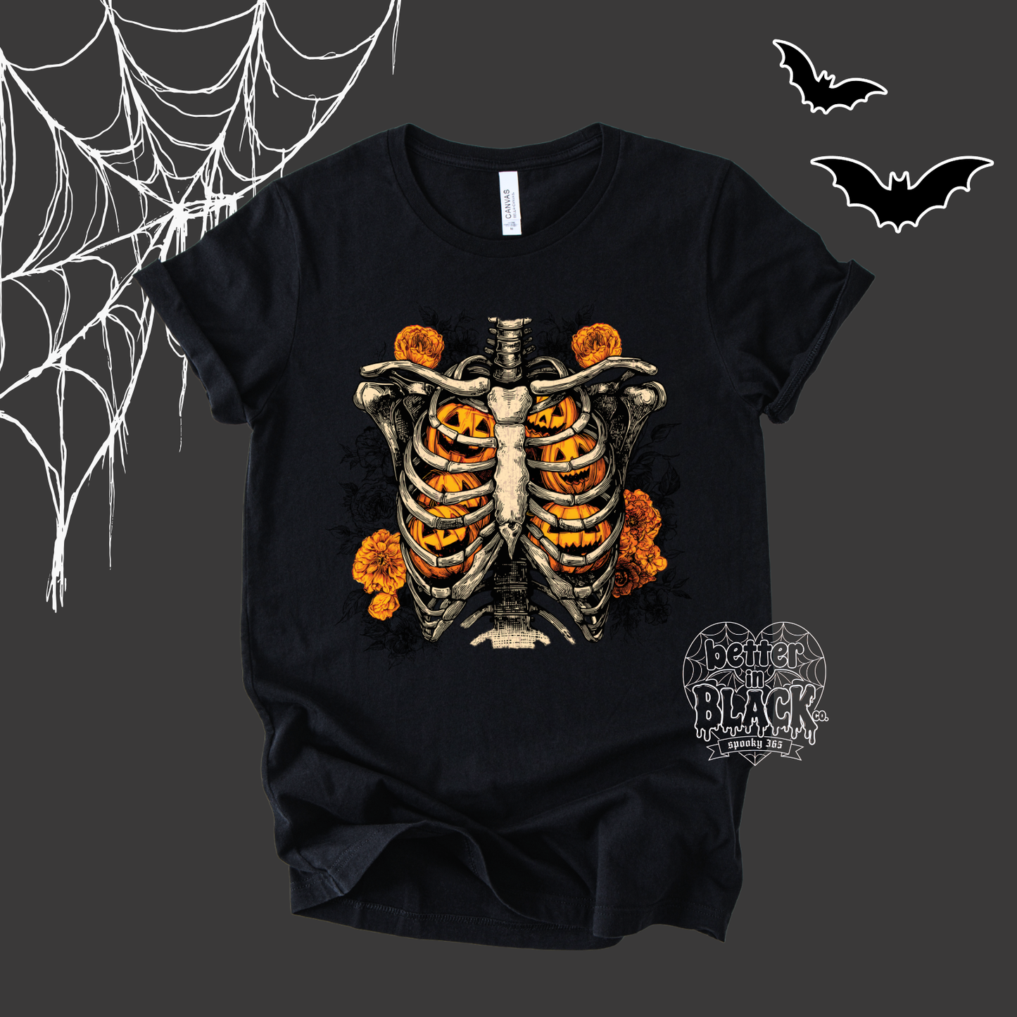 Blooms and Bones - Adult Unisex - Short Sleeve Tee