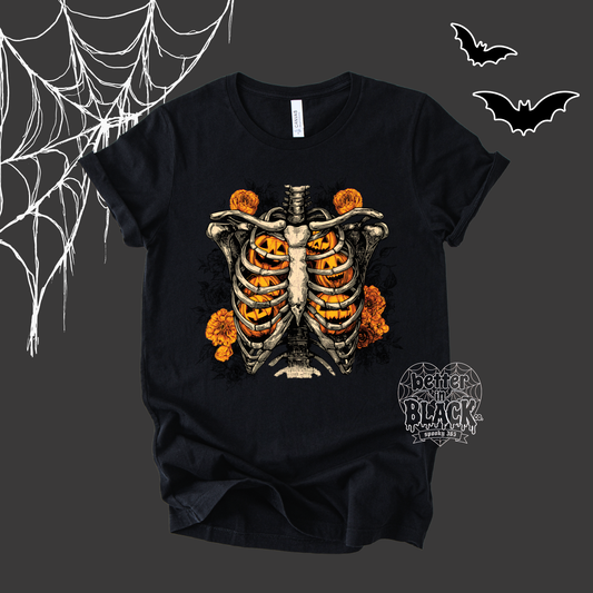 Blooms and Bones - Adult Unisex - Short Sleeve Tee