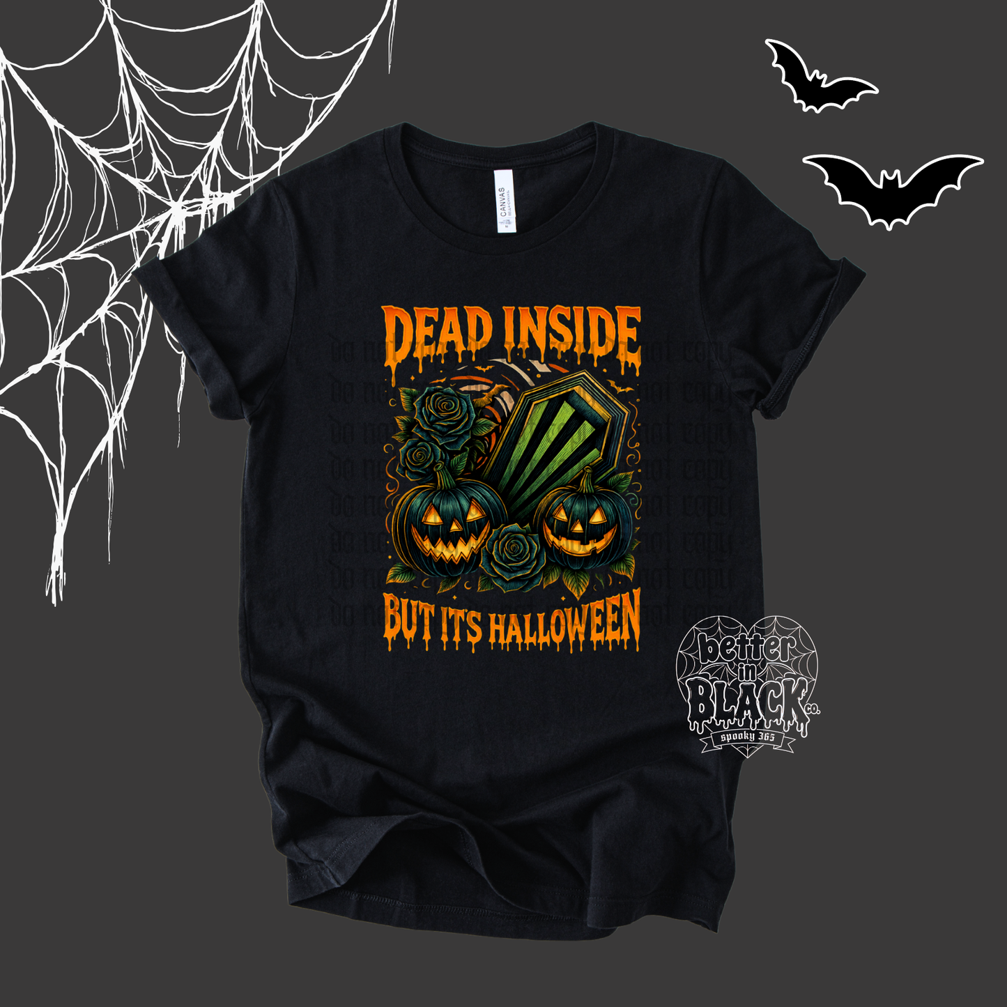 Dead Inside But it's Halloween  - Adult Unisex - Short Sleeve Tee