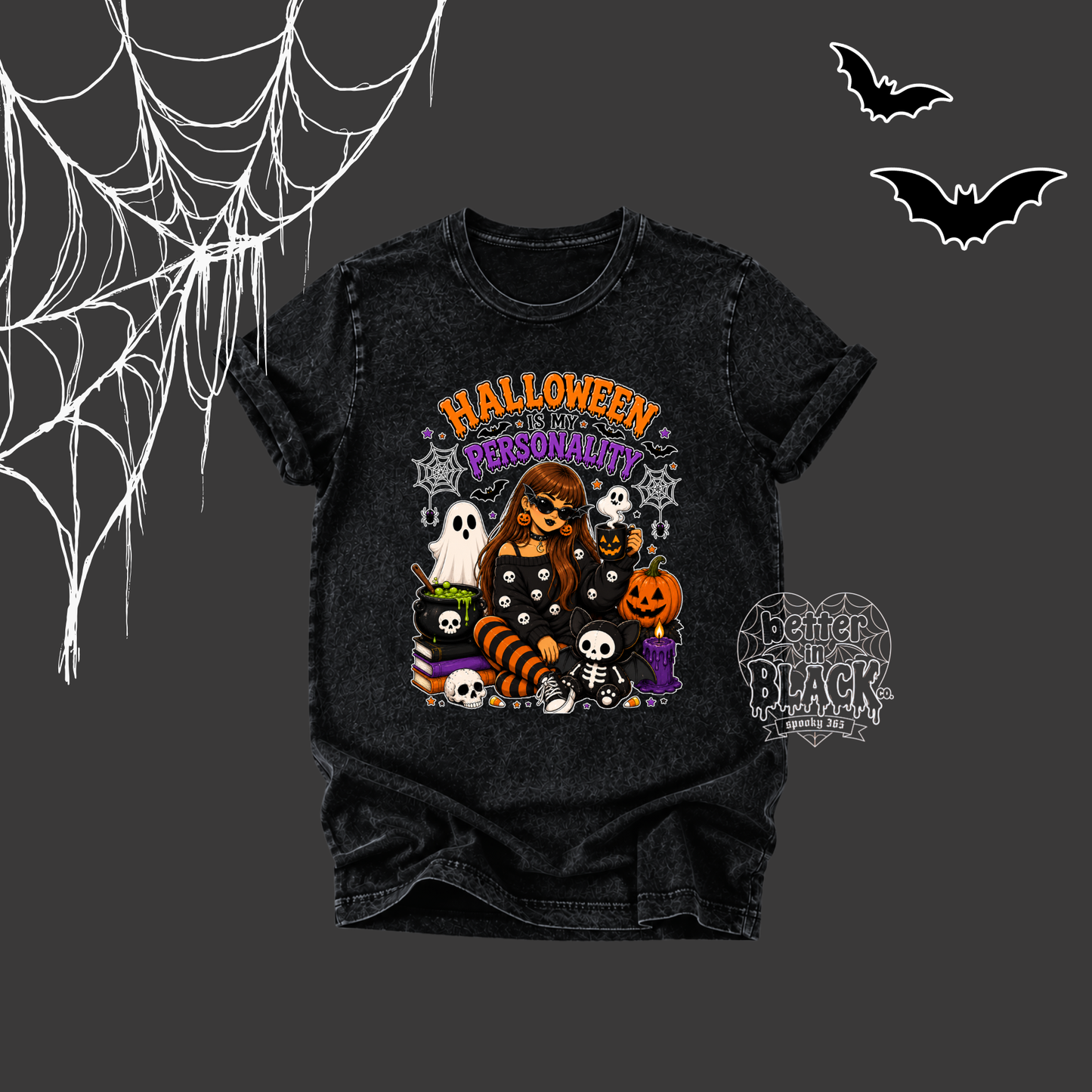 Halloween is my personality - Adult Unisex - Short Sleeve Tee