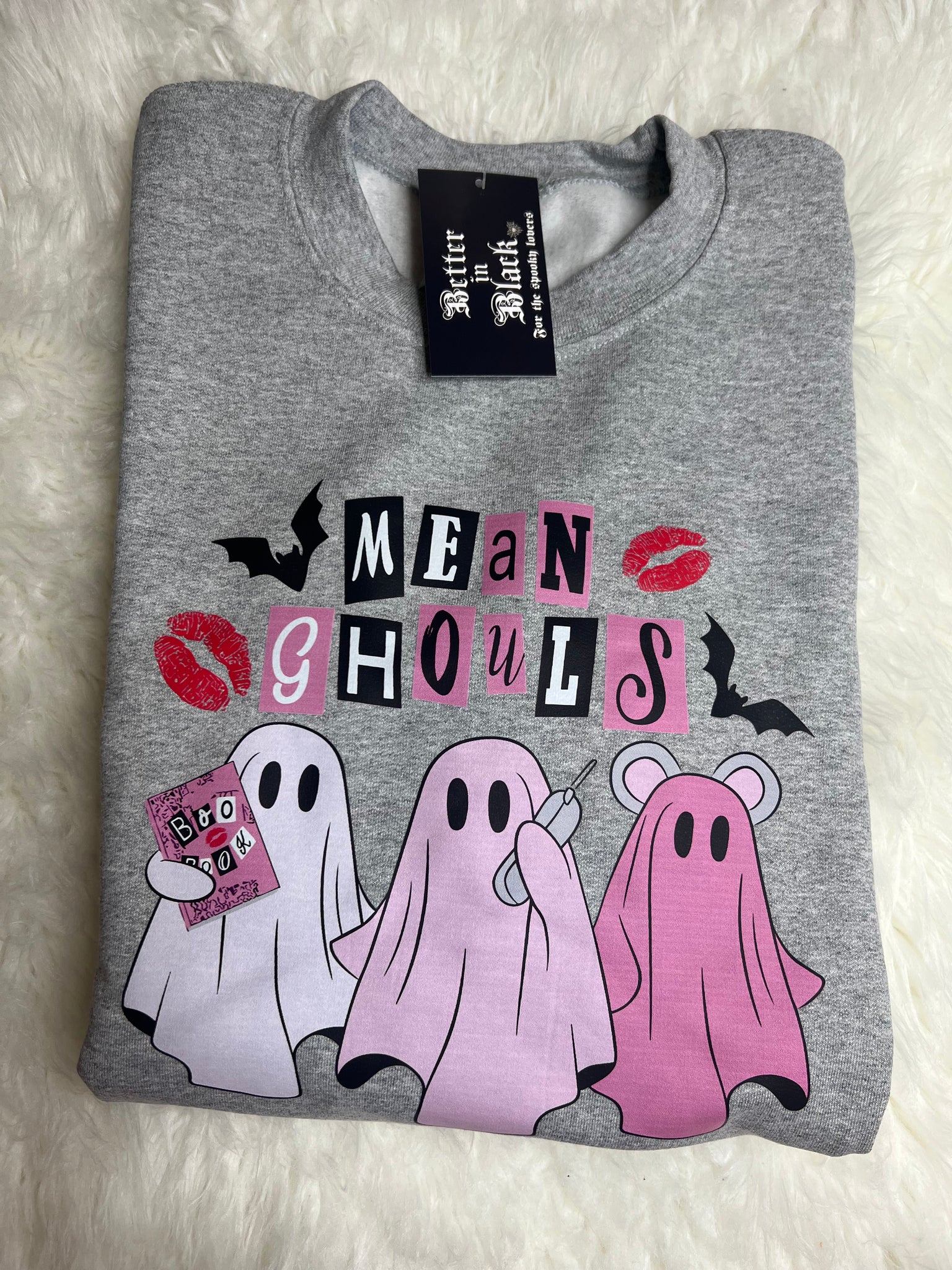 Mean Ghouls - S Grey Sweatshirt