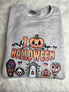 I love Halloween - XL Sweatshirt ash