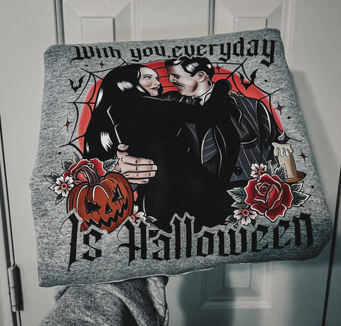 With you everyday is Halloween - Adult Unisex Hoodie