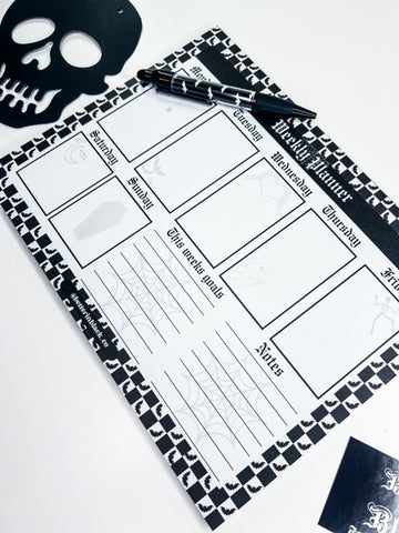 Batty Weekly Planner - 50 pgs - 8.5" x 11