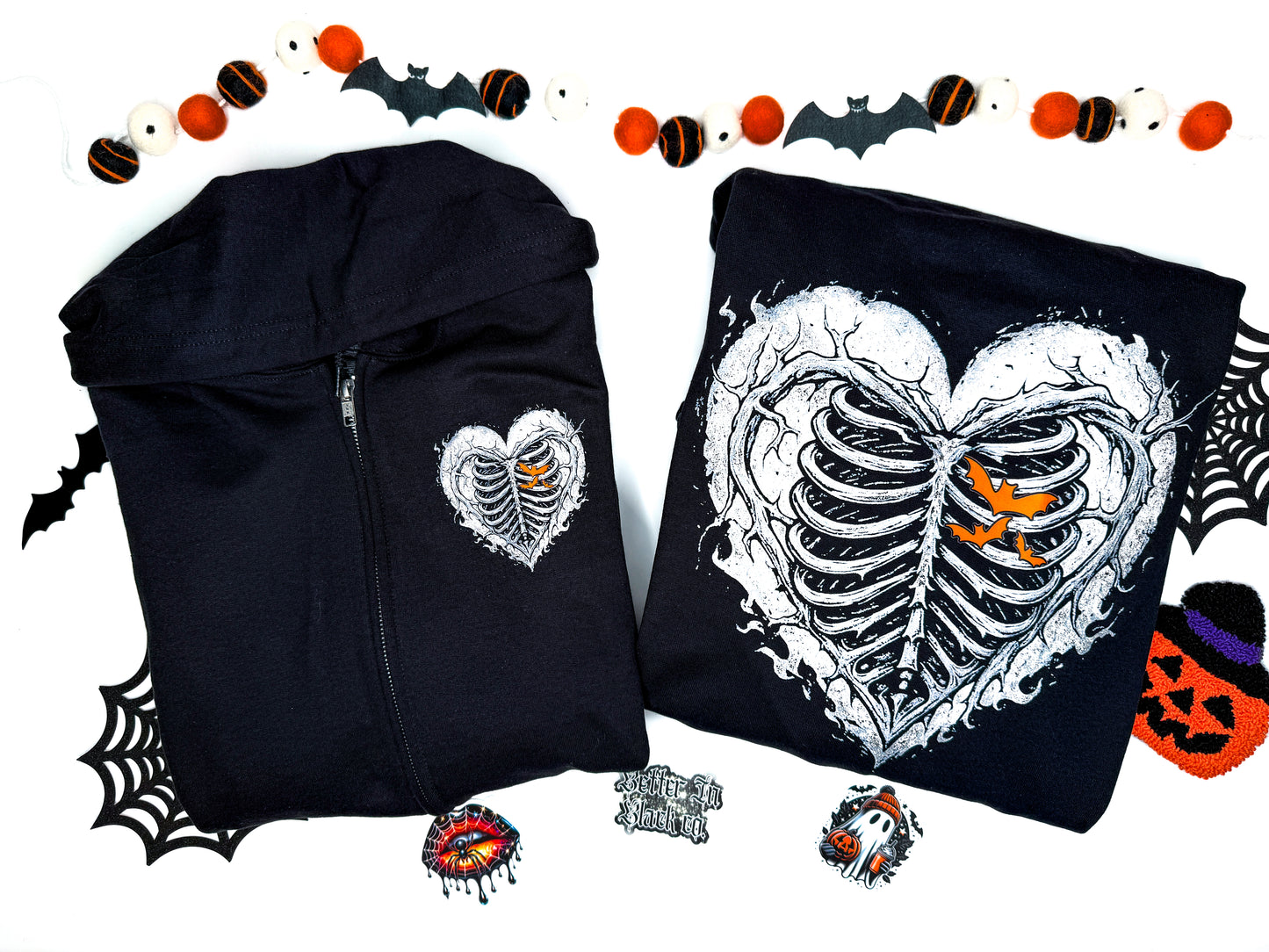 Haunted Heart - Adult Unisex - Zip Hoodie