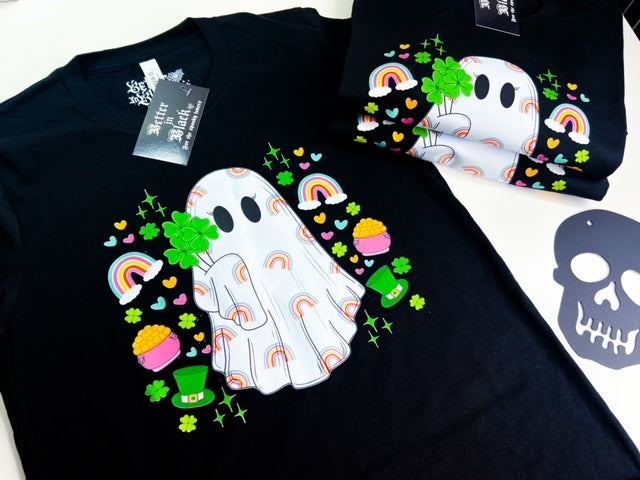 Lucky Ghostie - Unisex Short Sleeve Tee