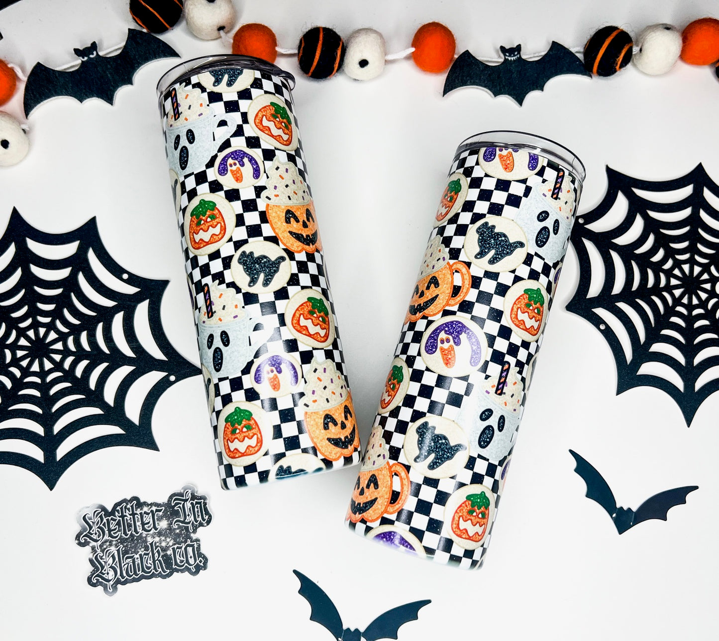 Spooky Cookie Treats  - 20oz Skinny Tumbler w/straw