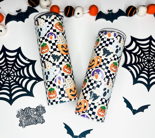 Spooky Cookie Treats  - 20oz Skinny Tumbler w/straw