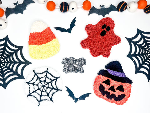 Halloween Mug Rug - Coasters - Approx 4 Inches