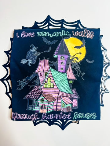 I enjoy  romantic walks through Haunted Houses  - Adult Unisex Sweatshirt