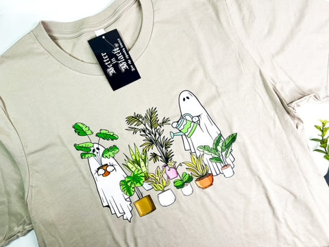 Just a Ghost & their plants - Unisex Short Sleeve Tee