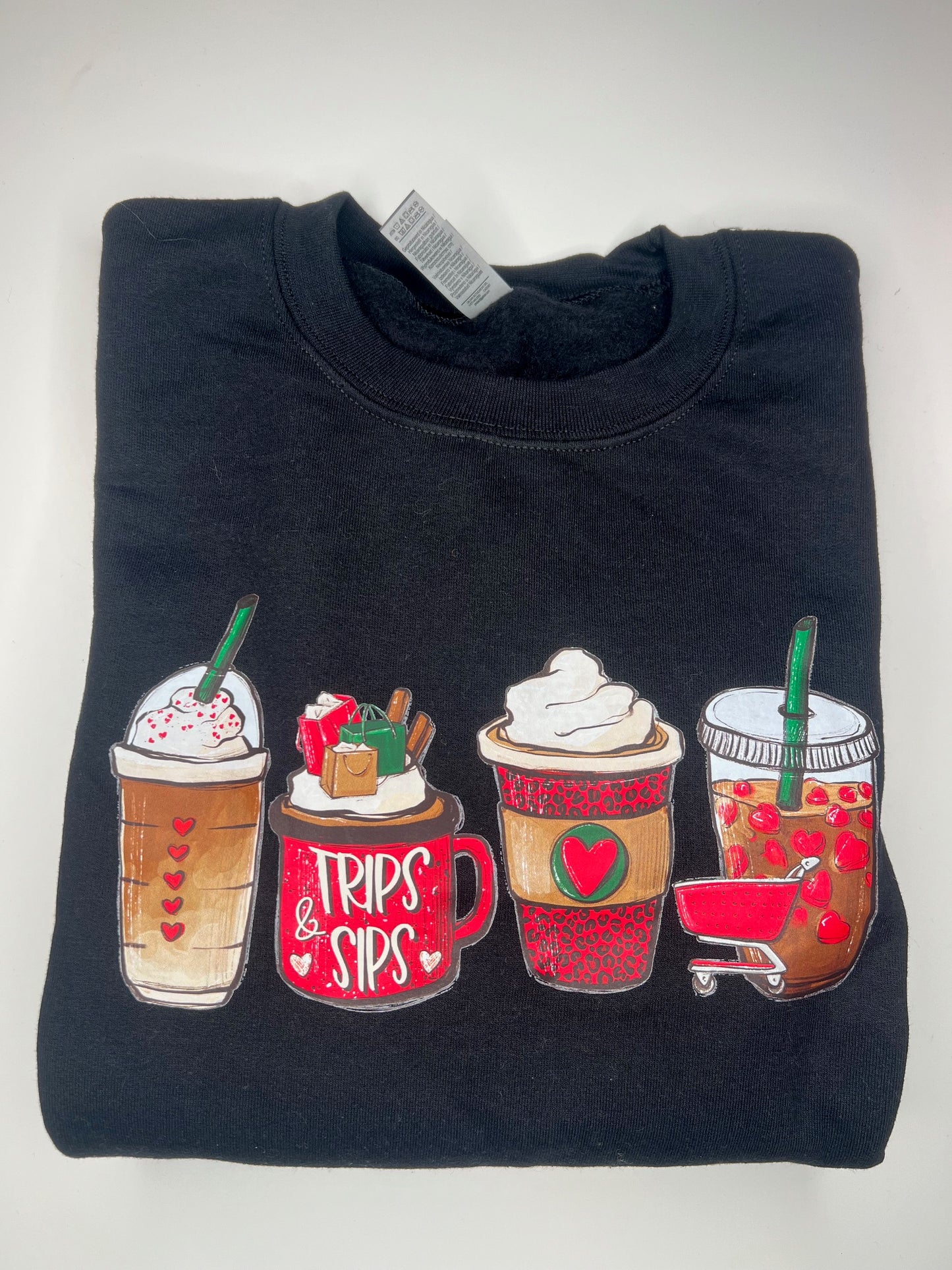 Sips & Trips - Size Small Sweatshirt