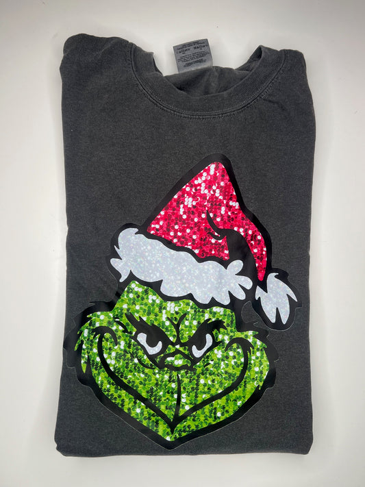 Green Guy Faux Sequins - Shirt Size: 2X