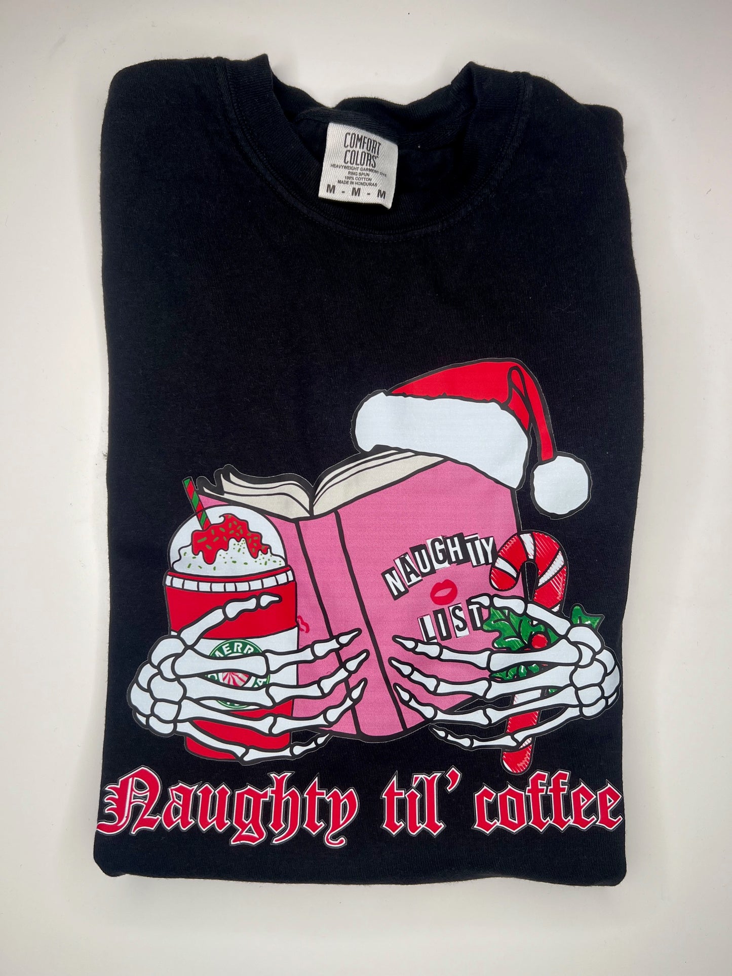 Naughty before coffee - Shirt Size:Medium