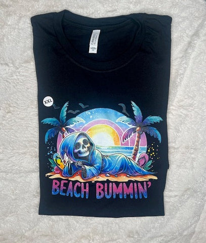 Beach Bummin - Black- Tee - Size: XXL
