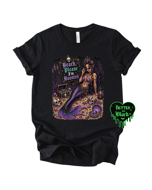 Beach, Please I’m Haunted Tee - Unisex Short Sleeve Tee
