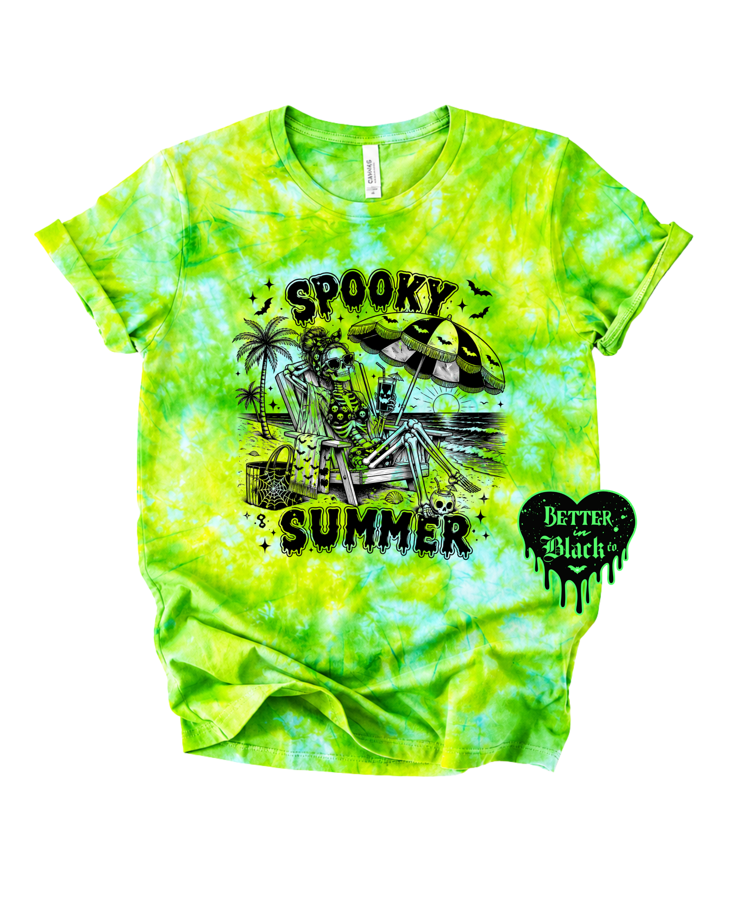 Spooky Summer - Iced Dyed Tee - Unisex Short Sleeve Tee