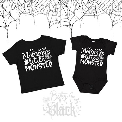 Mommy's Little Monster ⏐ Baby Bodysuit ⏐ Toddler/Youth Tees