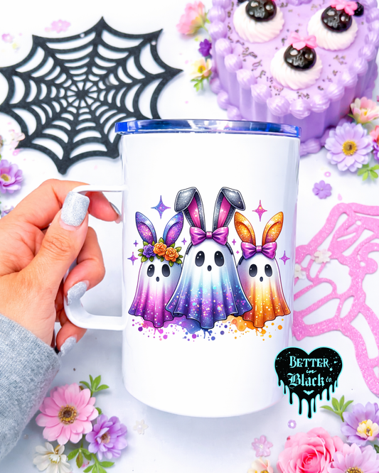 Boo Bunny Babes - Stainless Steel 16Oz Mug - W/Straw