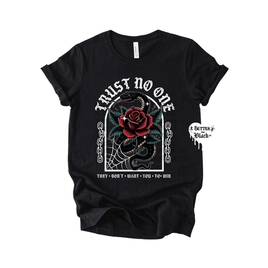 Trust no one  - Adult Unisex - Short Sleeve Tee