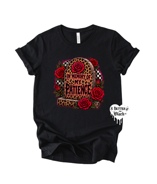 RIP to my patience -  Adult Unisex Tee - EXCLUSIVE