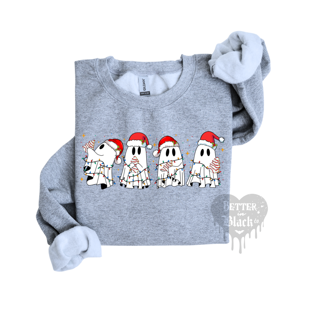Christmas Cakes Ghosts -   Unisex Adult Sweatshirt -