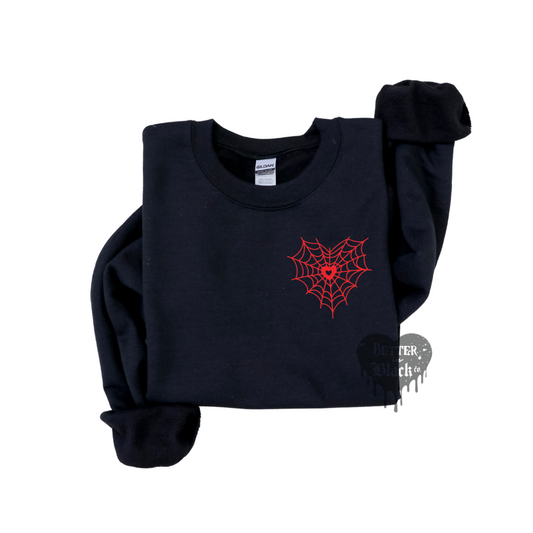 Web of Love -  Adult Unisex Sweatshirt - Embroidery - Pre Order Closes 12/20